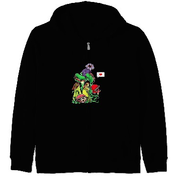 Discover Carnivorous Plant Lover Venus Flytrap Gardening Gardener Zip Hoodies