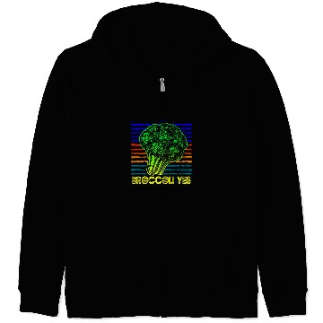 Discover Broccoli Yes Funny Vegetable Gardener 3 Zip Hoodies