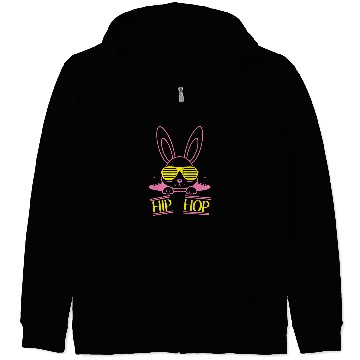 Discover Hip Hop Easter Bunny Zip Hoodies
