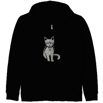 Discover Cat Pet Art Unisex Zip Hoodies