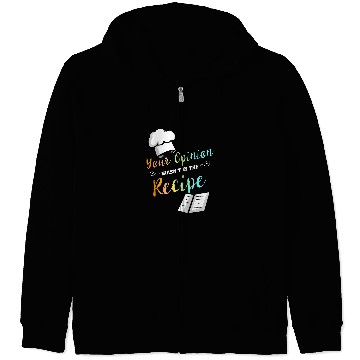 Discover Lunch Lady Your Opinion School Cafeteria Worker Zip Hoodies