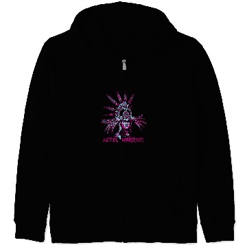 Discover Aztec Warrior King Mexican Native Art Mayans 10 Zip Hoodies