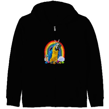 Discover BlueAndYellow Macaw Easter Eggs Bunny Parrot Zip Hoodies