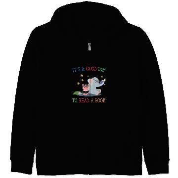 Discover Reading Book Its a good Day to read a Book Bibliophile Reader Zip Hoodies