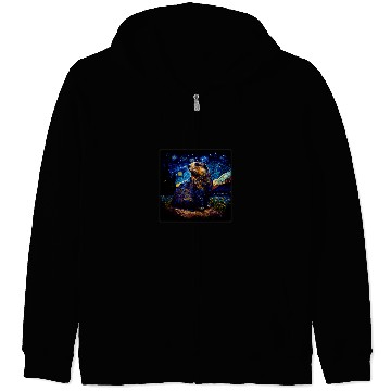 Discover Surrealism Starry Night Marmot Zip Hoodies