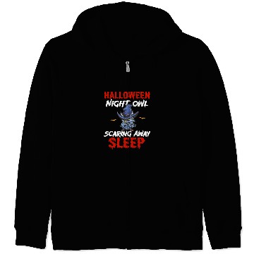Discover Halloween Night Shift Worker Graveyard Duty Spooky Zip Hoodies
