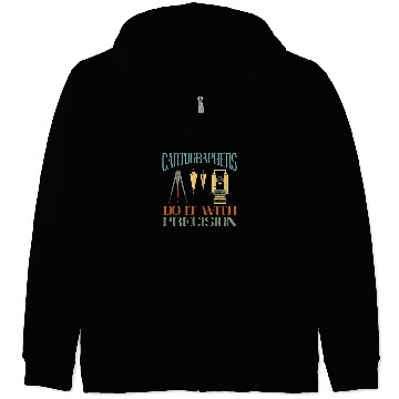 Discover Cartographers Precision Land Surveying Analyst Land Surveyor Zip Hoodies