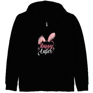 Discover Rabbits Kawaii Ears Rabbit Bunny Happy Easter Sunday Zip Hoodies