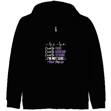 Discover Night Shift Life Graveyard Shift Worker Employee Zip Hoodies