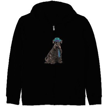Discover Dog Scottish Terrier Scottie Dog in a Hat and Tie Zip Hoodies