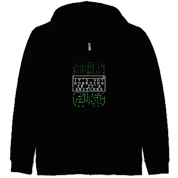 Discover Network Admin Its Not Hoarding Sysadmin IT Programmer Zip Hoodies