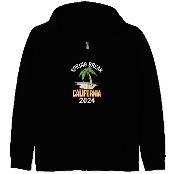 Discover Spring Break 2024 College Student Spring Break Zip Hoodies