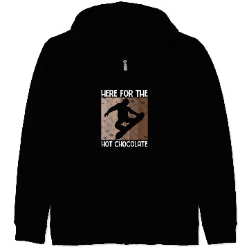 Discover Skiing Ski Snowboarding For A Snowboarder 5 Zip Hoodies