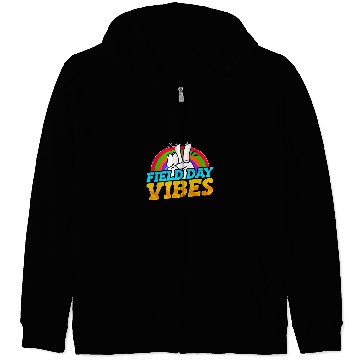 Discover Field Day Vibes Teacher Student Kids School Outdoor Events Zip Hoodies