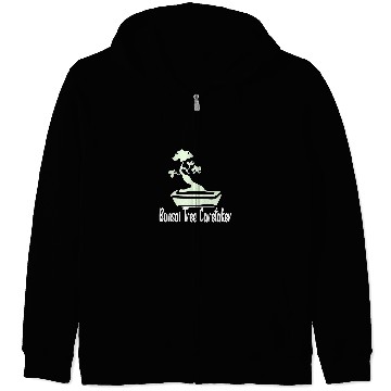 Discover Bonsai Tree Caretaker Zip Hoodies