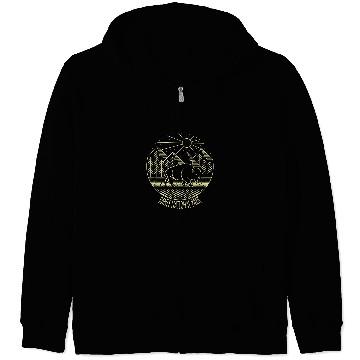 Discover Banff National Park Line Art product Zip Hoodies