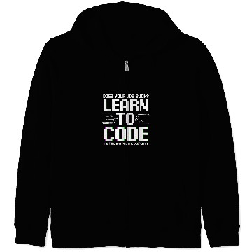 Discover Software Engineer, Programming Computer Developer Coder Zip Hoodies