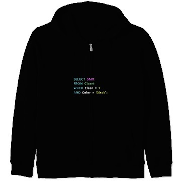 Discover Nerd Computer Mens MySQL SQL PHP Programmer Saying IT Zip Hoodies