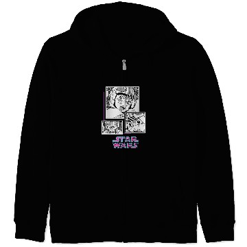 Discover Star Wars Manga Luke Skywalker Xwing Pilot Comic Panels Zip Hoodies