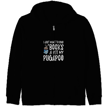 Discover Reading Book Foxhound Avid Book Reader Funny Dog Mom Gift Reader Zip Hoodies