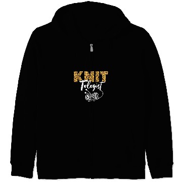 Discover Knitting Yarn Leopard Cheetah Tologist Zip Hoodies