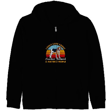 Discover Retro Style Sunset American Foxhound Zip Hoodies