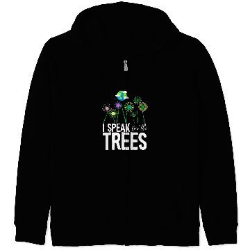 Discover I Speak For The Trees Earth Day Cute Nature Environmentalist Zip Hoodies