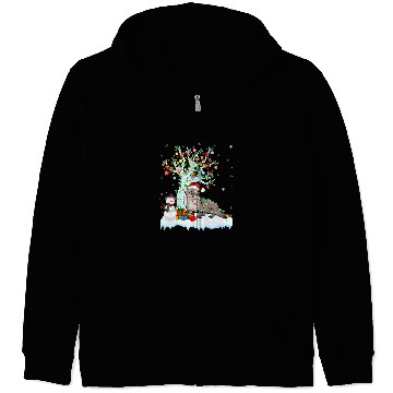 Discover Otters Sea Otter xmass Element Tree Lighting Sea Otter Christmas 26 Zip Hoodies