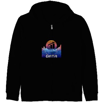 Discover Data Analyst Space Landscape Software Engineer Data Analysis Zip Hoodies