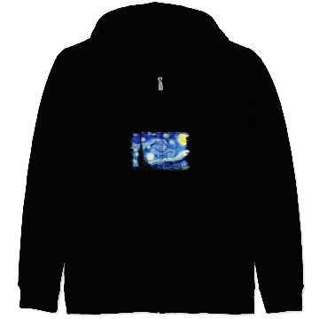 Discover Stylish vintages Art Starry Night Vincent Van Gogh Classic 2 Zip Hoodies