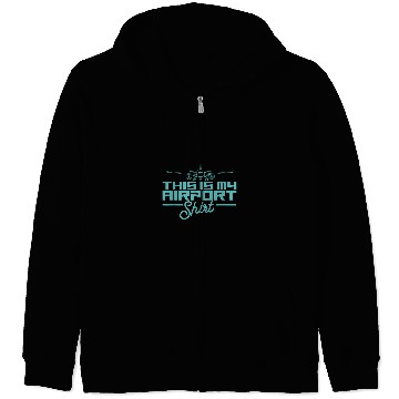 Discover Flying Airplane Captain Aviation Airport and Airplane Zip Hoodies