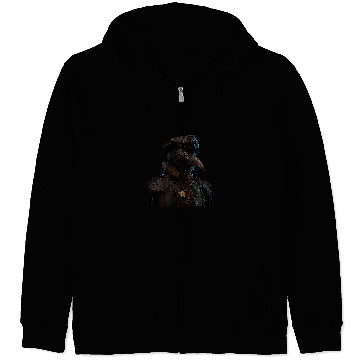 Discover Steampunk Raven Medieval Fantasy Gothic Graphics Zip Hoodies