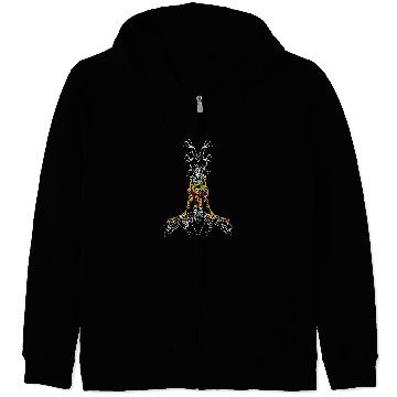 Discover Skeletons Skulls Fantasy Graphic Skull Wizard Witch Druid Magic Skull Zip Hoodies