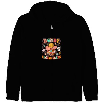Discover 2nd Grade Teacher Rodeo Country Western Howdy Second Grade Zip Hoodies