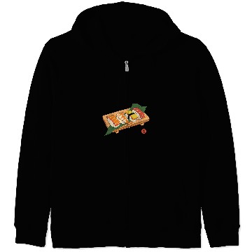 Discover Sushi Ukiyoe Zip Hoodies