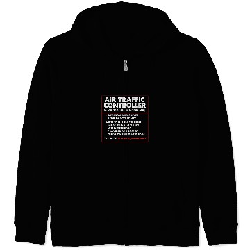 Discover Funny Aviation Air Traffic Controller Definition Zip Hoodies
