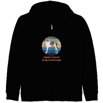 Discover English Foxhound dog 2 Zip Hoodies