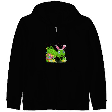 Discover Grasshopper Easter Egg Hunting Easter Sunday Zip Hoodies