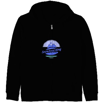 Discover Skiing Ski Snowboarding winter holidays snowboarding Zip Hoodies
