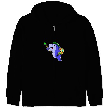 Discover Dolphin Painter Paint brush Zip Hoodies