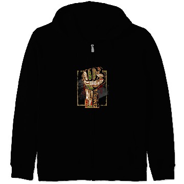 Discover Mens Black Dad African American Melanin Pride Black History Month 1 Zip Hoodies