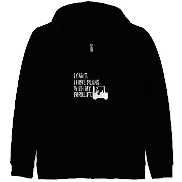 Discover Certified forklift operator fork lift designated driver Zip Hoodies