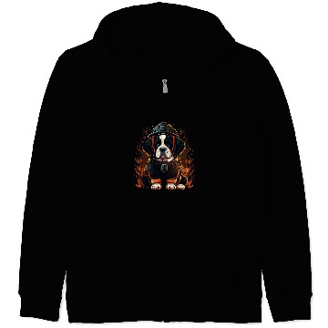 Discover Fireman Firefighter Saint Bernard Fireman on Firefighter Saint Bernard Firemen Zip Hoodies