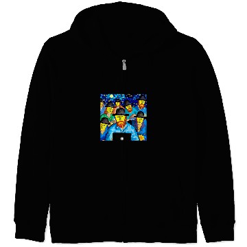 Discover Vincent van Gogh Starry Night Design Zip Hoodies