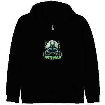 Discover Mothman Retro 77 Zip Hoodies