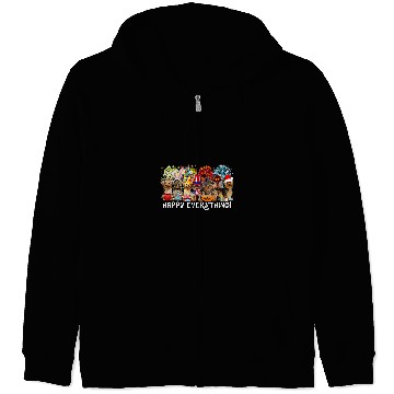 Discover Yorkshire Terrier Happy Everything Yorkshire Terrier Dog Seasons All Year Tree24 Yorkie Zip Hoodies