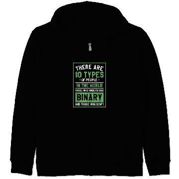 Discover Those Who Understand Binary And Those Who Dont Programmer 1 Zip Hoodies