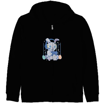 Discover Rabbits Dolliger Gaming Rabbit Video Game Computer Video Game PC Zip Hoodies