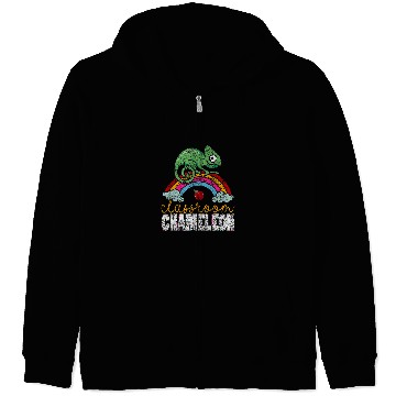 Discover Classroom Chameleon Back To School Class Substitute Teacher Zip Hoodies