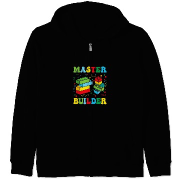 Discover Cool Master Builder Blocks Brick Builder Kids 1 Zip Hoodies